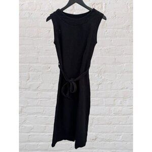 Velvet Heart Midi Cotton Dress with Tie  Small